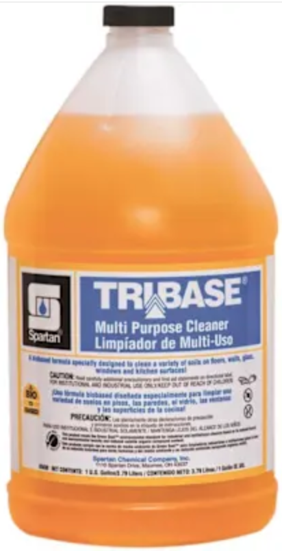 CLEANER, MULTIPURPOSE, SPARTAN TRIBASE, 1 GALLON, 4/CT LARGE